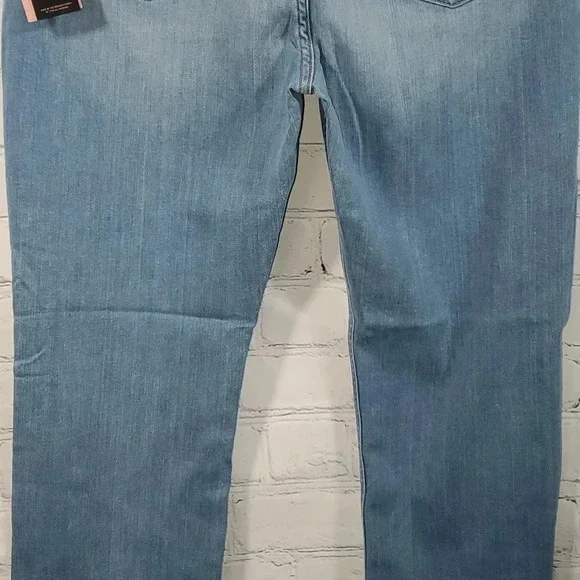 7 For All Mankind Jen 7 Slim Straight Leg Sculpting Jeans Medium Wash Size 16 - Picture 5 of 13
